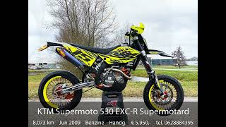 KTM Supermoto 530 EXCR Supermotard 2010 A2 Kenteken [upl. by Drusilla]