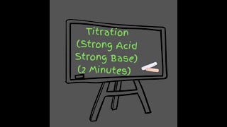 Titration Strong Acid Strong Base 2 Min  equivalence point end point [upl. by Jarib64]