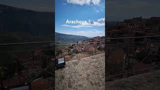 Arachova is a mountain town in Greece This is the view from the top of the hill [upl. by Garlan]