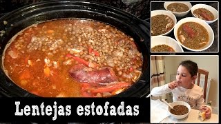 Lentejas estofadas para niños I Receta fácil [upl. by Rubio]