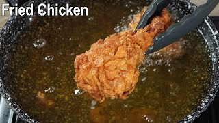 Fried Chicken Recipe  Homemade Perfect Fried Chicken  Crispy amp Spicy chicken fry recipe [upl. by Bouchier]