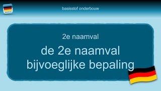 Bijles Duits grammatica 32 2e naamval bijvoeglijke bepaling [upl. by Pigeon]