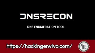 DNSRecon la herramienta de enumeración de DNS  Hacking Live [upl. by Llerej]