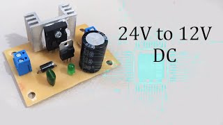 Make Converter 24 to 12 volts with PCB [upl. by York]