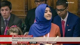 Muzdalfa Ahmed MYP Heart Melting Speech  House of Commons [upl. by Mouldon]