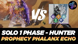 Destiny 2 Solo One Phase Prophecy 1st Boss  Hunter All Subclasses [upl. by Akeem]