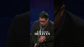 Because He Lives  Uriel Vega Saxophone Hymns youtubeshort short [upl. by Nassah405]