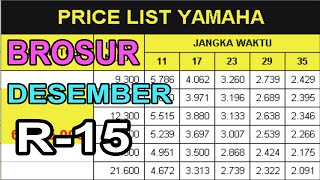 BROSUR KREDIT YAMAHA R15 DESEMBER 2020 [upl. by Magna419]