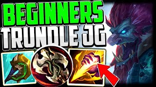 HOW TO TRUNDLE JUNGLE amp CARRY FOR BEGINNERS  BEST BUILDRUNES  Trundle Guide Season 13 [upl. by Oirretno]