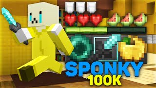 Sponky 100K pack release  18 Minecraft texture pack [upl. by Llehsor708]