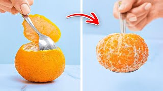 New Easy Ways to Cut amp Peel Fruits and More Handy Hacks for Any Occasion 🍊🛠️ [upl. by Angeli111]