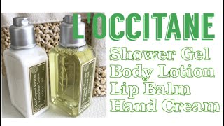 LOccitane Verbena ロクシタン ヴァーベナShower gel body lotion  ROSE hand cream  Lip balm [upl. by Lj933]