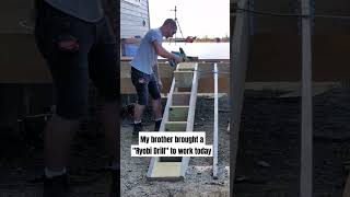 That Ryobi drill made a great hammer diy contractor woodworking construction [upl. by Sella]