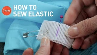 How to sew elastic 2 techniques  Sewing Tutorial with Angela Wolf [upl. by Anauqahc]