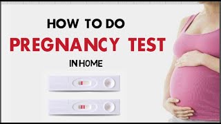 how to do home pregnancy test [upl. by Rise]