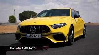 2024 Mercedes Benz AMG A45s FACELIFT MILLITEK EXHAUST launch Controls [upl. by Rafa]