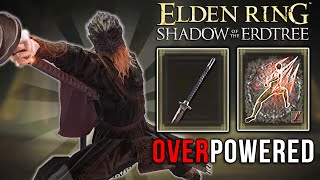 i tried the most OP Great Katana Build in Elden Ring DLC ⚔️ [upl. by Shiekh848]