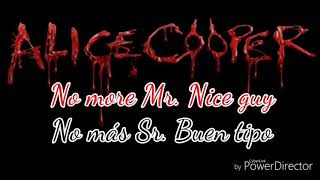 Alice Cooper  No more Mr Nice guy Subtítulos en Español e Inglés [upl. by Diane-Marie417]