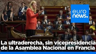 La ultraderechista Agrupación Nacional no consigue ninguna vicepresidencia en la Asamblea Nacional [upl. by Elsilrac]