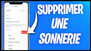 Comment supprimer une sonnerie iPhone [upl. by Tserof]