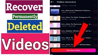 How To Recover Permanently Deleted Videos From Android Phone Without Root [upl. by Isola]