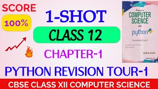 Python Revision Tour1  Class 12  1 Shot Video  Class 12 Computer Science cbse OperatorsTokens [upl. by Akerahs4]