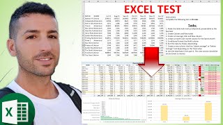 Data Analyst EXCEL Interview Test Example  Prepare for your EXCEL Test  2022 [upl. by Mirilla]