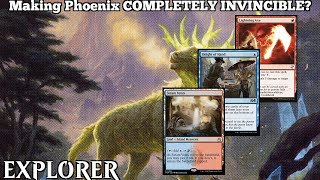 Making Phoenix COMPLETELY INVINCIBLE  Izzet Phoenix  Explorer  MTG Arena [upl. by Enylodnewg255]