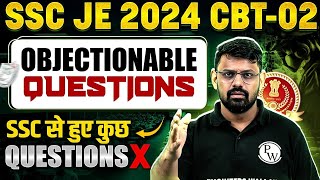 SSC JE 2024 CBT02 Objectionable Questions  SSC JE Mains 2024 Objectionable Answer Key [upl. by Arracat]