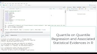 Explaining Quantile on Quantile Regression with RStudio [upl. by Moyers]