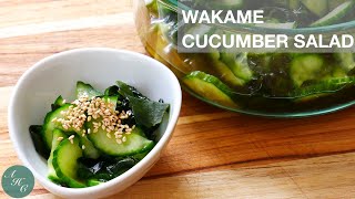 Wakame Seaweed amp Cucumber Salad Recipe [upl. by Alleciram]