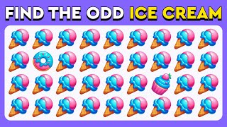 Find the ODD One Out  Sweets Edition 🍰🍨🍭  Easy Medium Hard Levels Quiz [upl. by Somerset708]