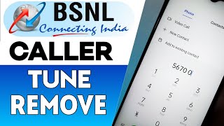 Bsnl Me Caller Tune Kaise Hataye  How To Remove Caller Tune In Bsnl  Deactivate Bsnl Caller Tune [upl. by Tenneb]