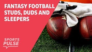 Fantasy football studs duds and sleepers [upl. by Anatniuq]