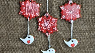 CHRISTMAS SNOWFLAKE COOKIE ORNAMENT HANIELAS [upl. by Wahs784]