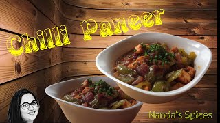 Chilli Paneerചില്ലി പനീർ എളുപ്പത്തിൽपनीर चीलीnandasspices [upl. by Alexandr]