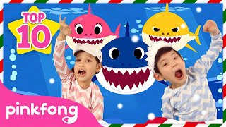 🏆TOP10 Winter Baby Shark  Best Baby Shark Songs ONLY  Animal Song  Pinkfong Songs for Kids [upl. by Duarte]