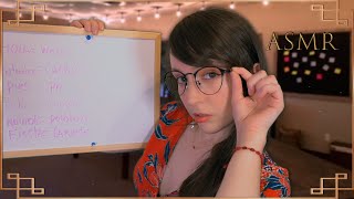 ⭐ASMR tu PROFESORA te Enseña CHILENO Sub [upl. by Yelir]