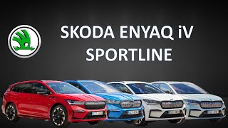 New Skoda Enyaq iV Sportline  Color Comparison  Which one fits the best [upl. by Showker]