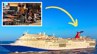 Fight on Carnival Cruise Sends Chairs Flying Hurricane Diversion [upl. by Leviram960]