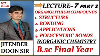 BSC FINAL YEAR STRUCTURE BONDING AND APPLICATION OF ORGANOLITHIUM COMPOUNDS [upl. by Luar]