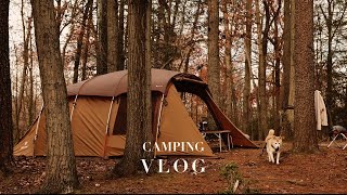 4k 감성캠핑  감성 빼고 먹방으로 동계캠핑 시작합니다 🏕  Snow Peak Entry 2 Room Elfield  Camping Korean BBQ amp Mukbang [upl. by Janelle]