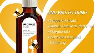 Propolis Mundspülung von beecraft®  Natürliche Wirkstoffe gegen Mundgeruch und Parodontose [upl. by Jacey]