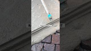 Boiacca stuccare grouting floor cobblestones asmr sloppy stone skill skills tiktok trend patio [upl. by Jeu]