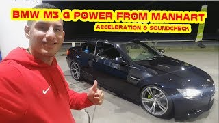 BMW E93 M3 G POWER from MANHART  Cabriolet Acceleration amp Soundcheck [upl. by Ylevol998]