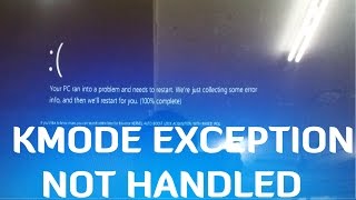 BSOD in Windows 10 KMODE EXCEPTION NOT HANDLED  1 Simple Fix [upl. by Haras790]