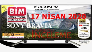 BİM 13 KASIM 2020 AKTÜEL  SONY Bravia 50quot Full HD Smart Televizyon İncelemesi  Review [upl. by Tod]