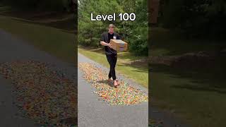 Level 1 to level 10000 packege dilevery mrbeast shortsyoutube ytshorts [upl. by Huppert]