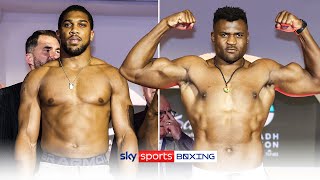 JOSHUA VS NGANNOU ⚖  FULL WEIGHIN [upl. by Otsenre]