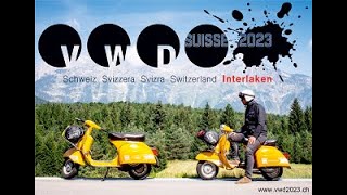 Vespa World Days 2023 Interlaken [upl. by Motteo]